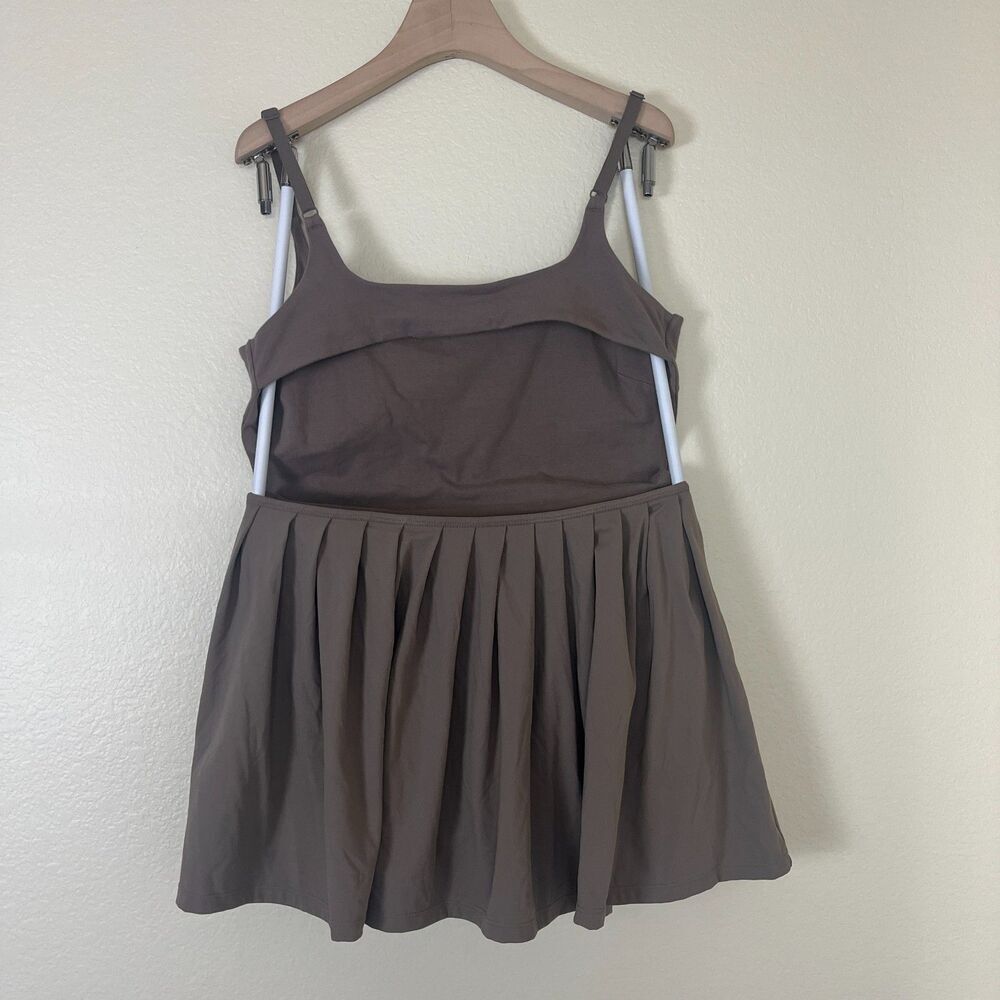 Free People Women Size L Pumice So Simple Mini Dress Tennis Casual Workout Sport - Picture 4 of 13